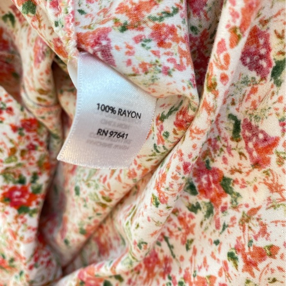 J. Jill Floral Button Down Top Long sleeve Boho Women’s XL Cottagecore Fairy - Picture 2 of 9